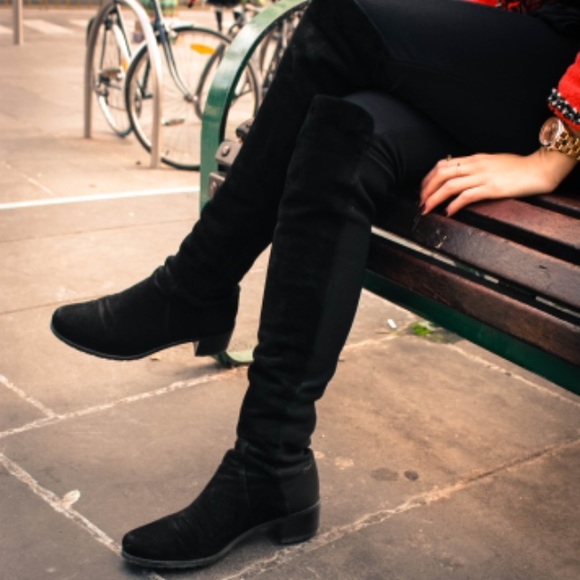 Stuart Weitzman Black Over the Knee Boots size 5.5 - Picture 1 of 8